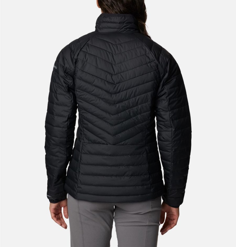 Black Women's Columbia Powder Lite II Full Zip Puffer Jacket | DFEWU-5372