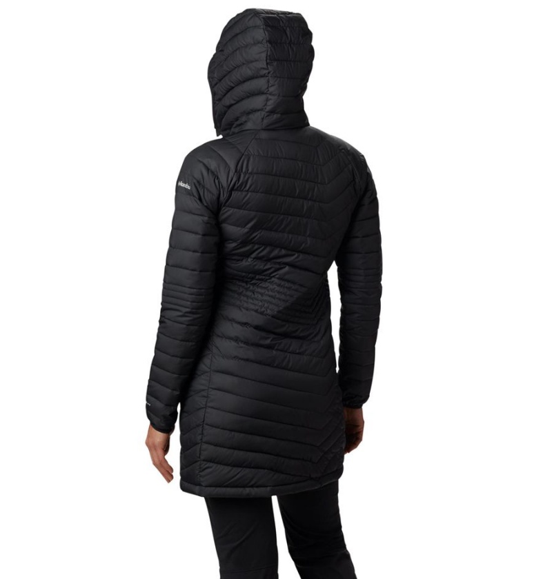 Black Women's Columbia Powder Lite Mid Puffer Jacket | OMWUS-6135