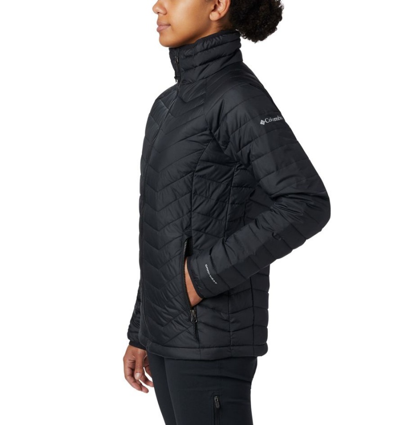 Black Women's Columbia Powder Lite Puffer Jacket | AEWRY-6350