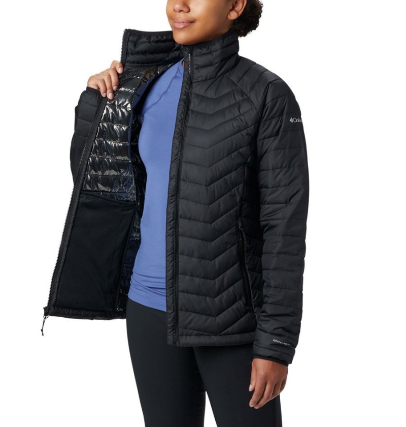 Black Women's Columbia Powder Lite Puffer Jacket | AEWRY-6350