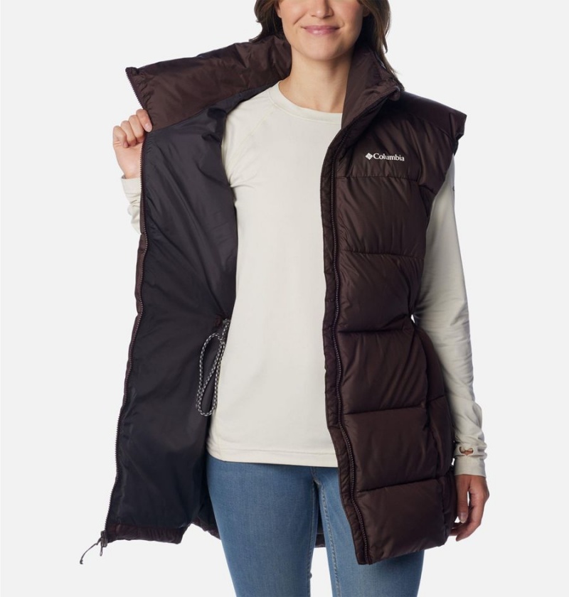 Black Women's Columbia Puffect Mid Vest | BHAID-4076