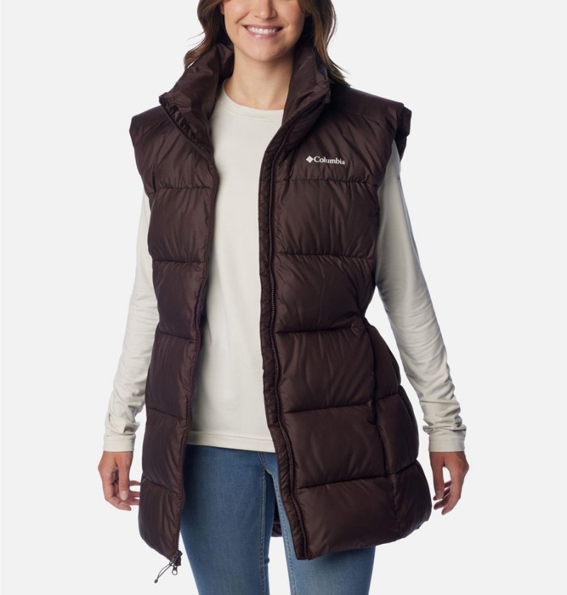 Black Women's Columbia Puffect Mid Vest | BHAID-4076