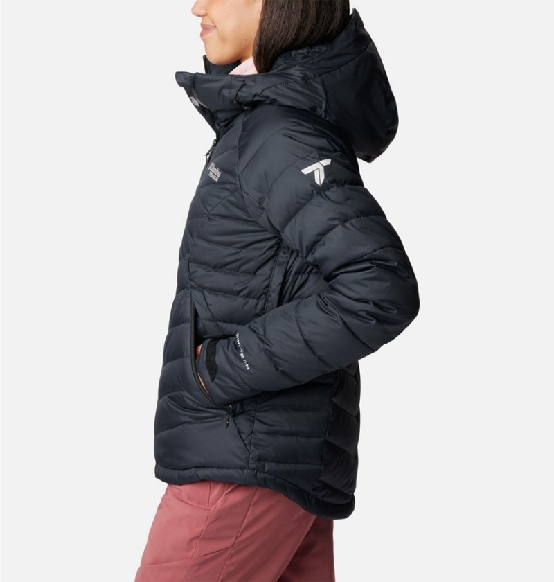 Black Women's Columbia Roaring Fork Puffer Jacket | AVYKJ-0319