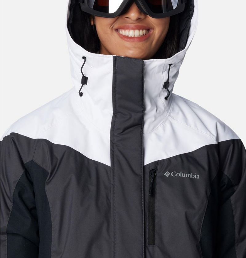 Black Women's Columbia Rosie Run Insulated Ski Jacket | BXNKY-4153