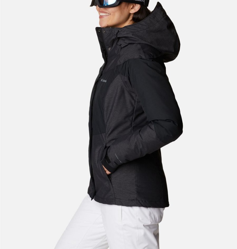 Black Women's Columbia Rosie Run Insulated Ski Jacket | SDNCR-4638