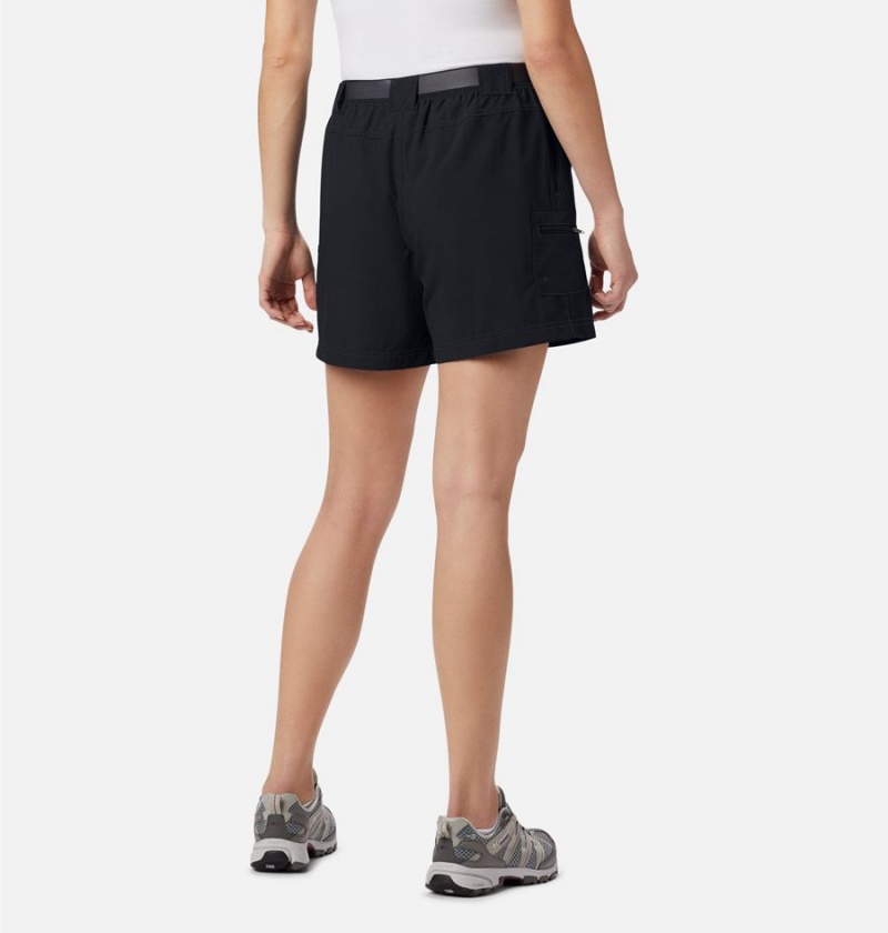 Black Women's Columbia Sandy River Cargo Shorts | HOPTK-4782