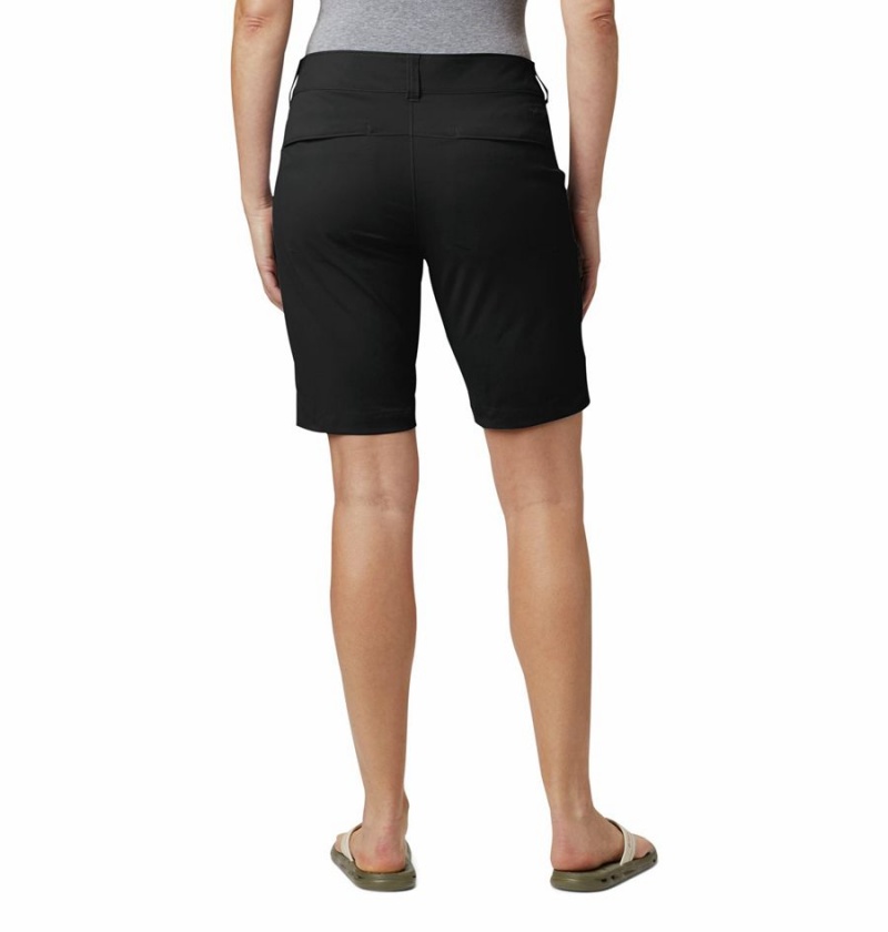 Black Women's Columbia Saturday Trail Long Shorts | SABNP-3916