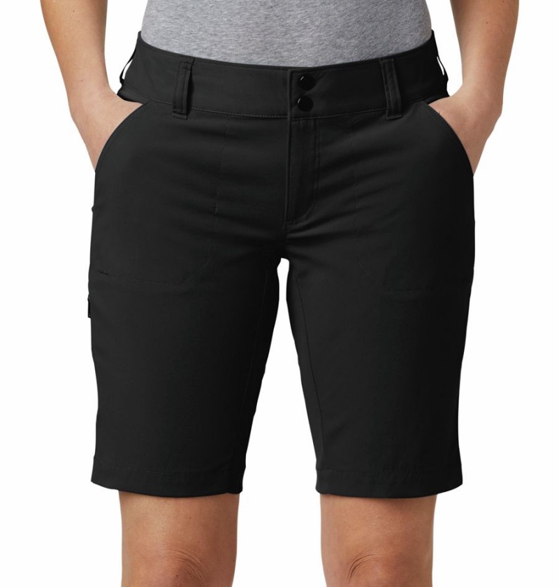 Black Women's Columbia Saturday Trail Long Shorts | SABNP-3916