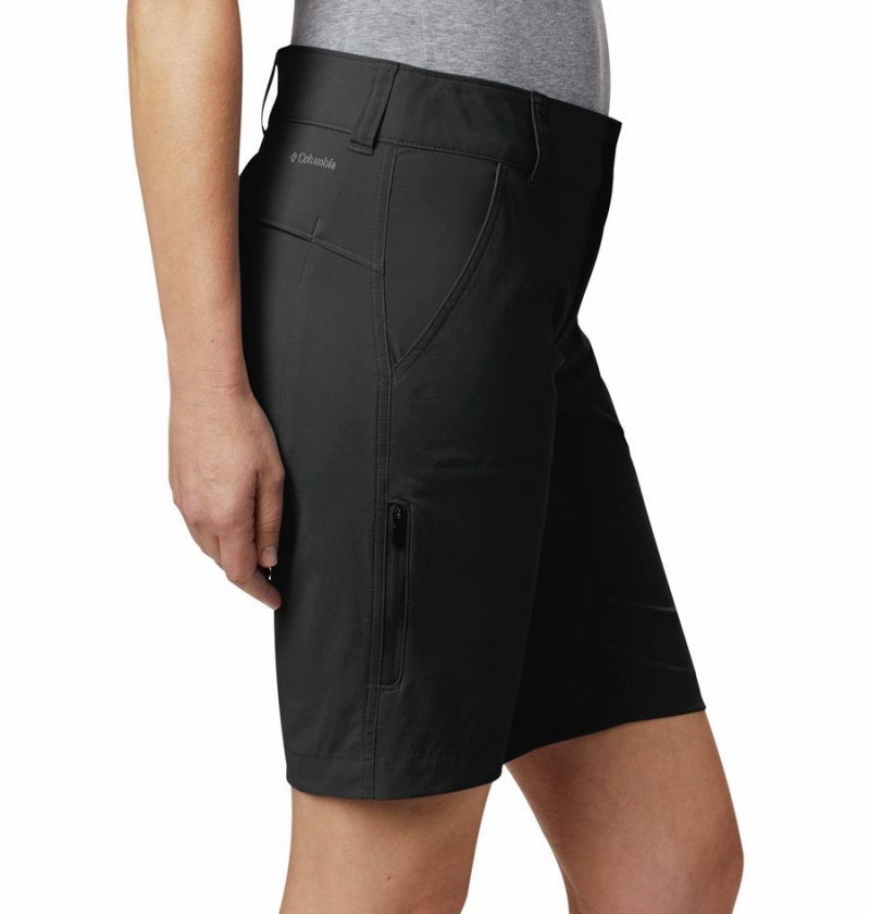 Black Women's Columbia Saturday Trail Long Shorts | SABNP-3916