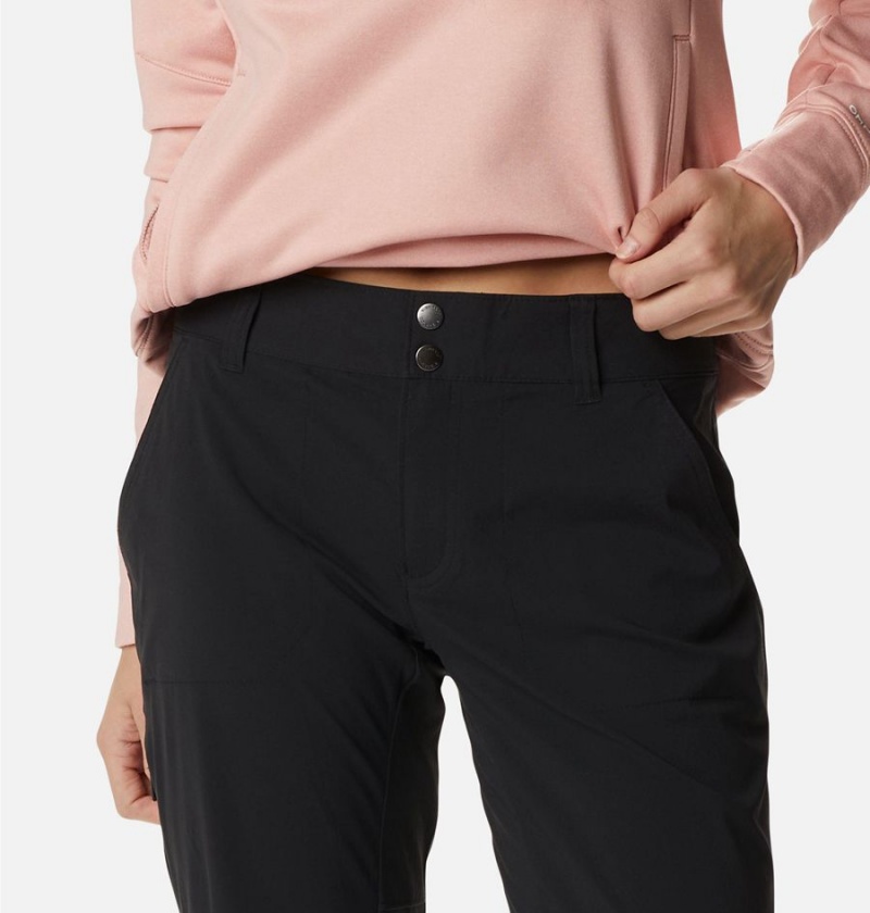 Black Women's Columbia Saturday Trail Stretch Pants | IJUTE-6184