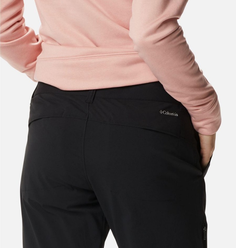 Black Women's Columbia Saturday Trail Stretch Pants | IJUTE-6184