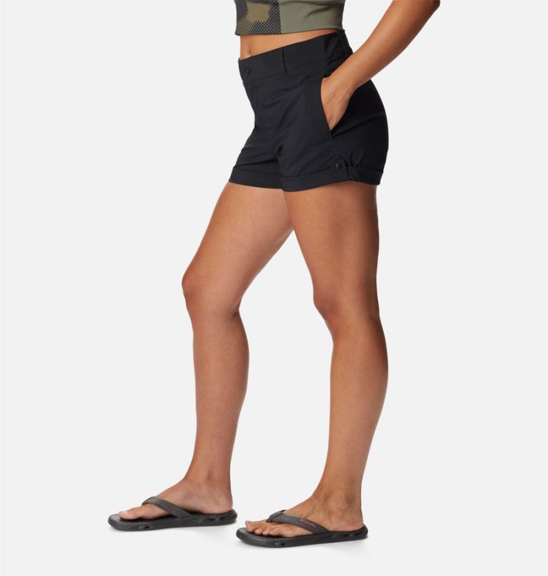 Black Women's Columbia Silver Ridge Utility Shorts | OKUWA-6140