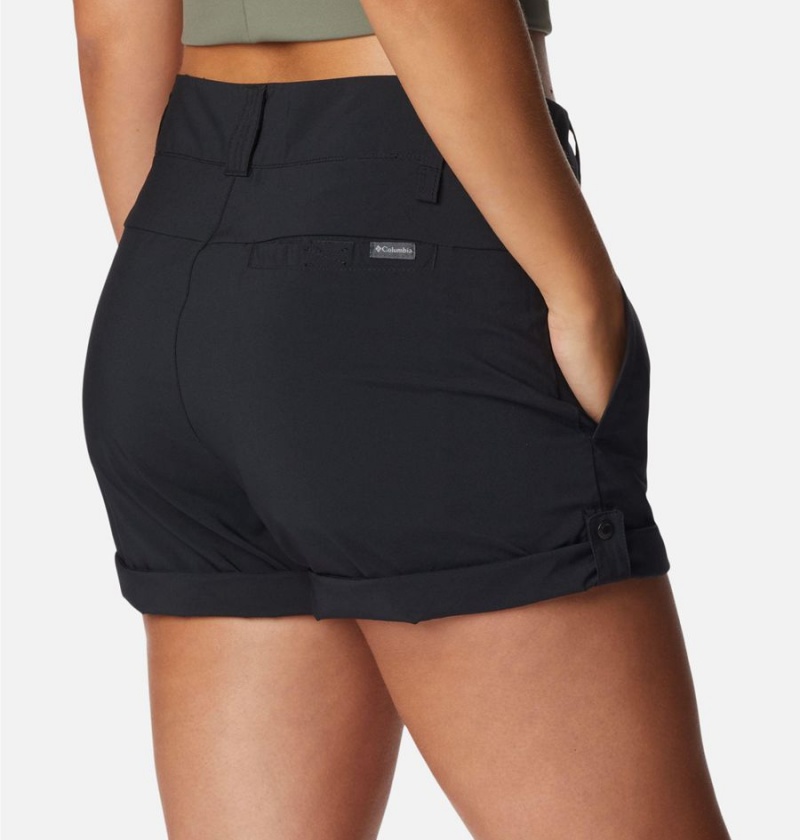 Black Women's Columbia Silver Ridge Utility Shorts | OKUWA-6140