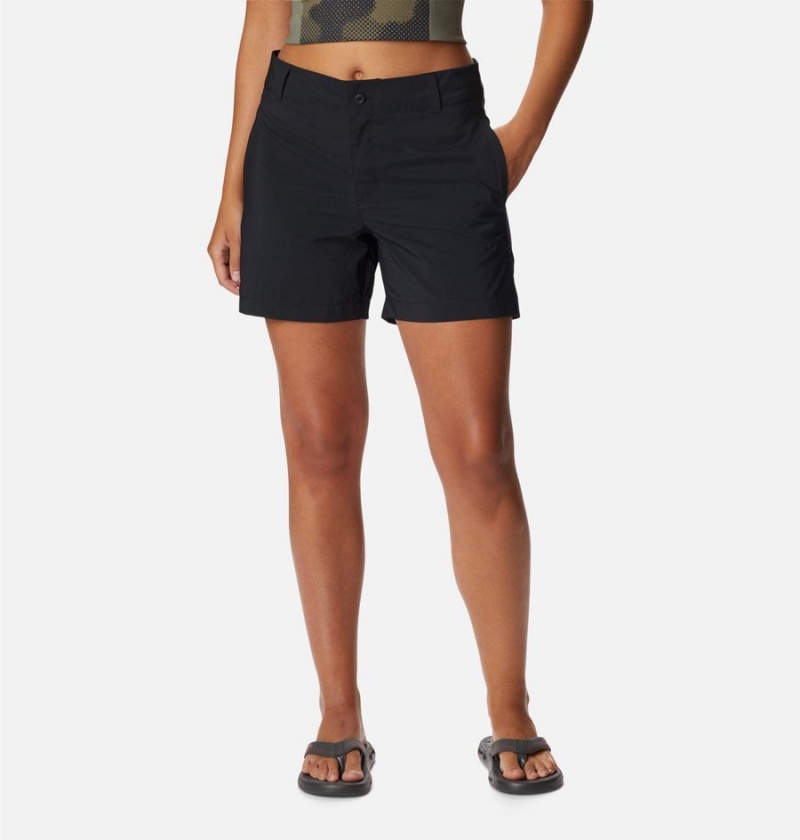 Black Women's Columbia Silver Ridge Utility Shorts | OKUWA-6140