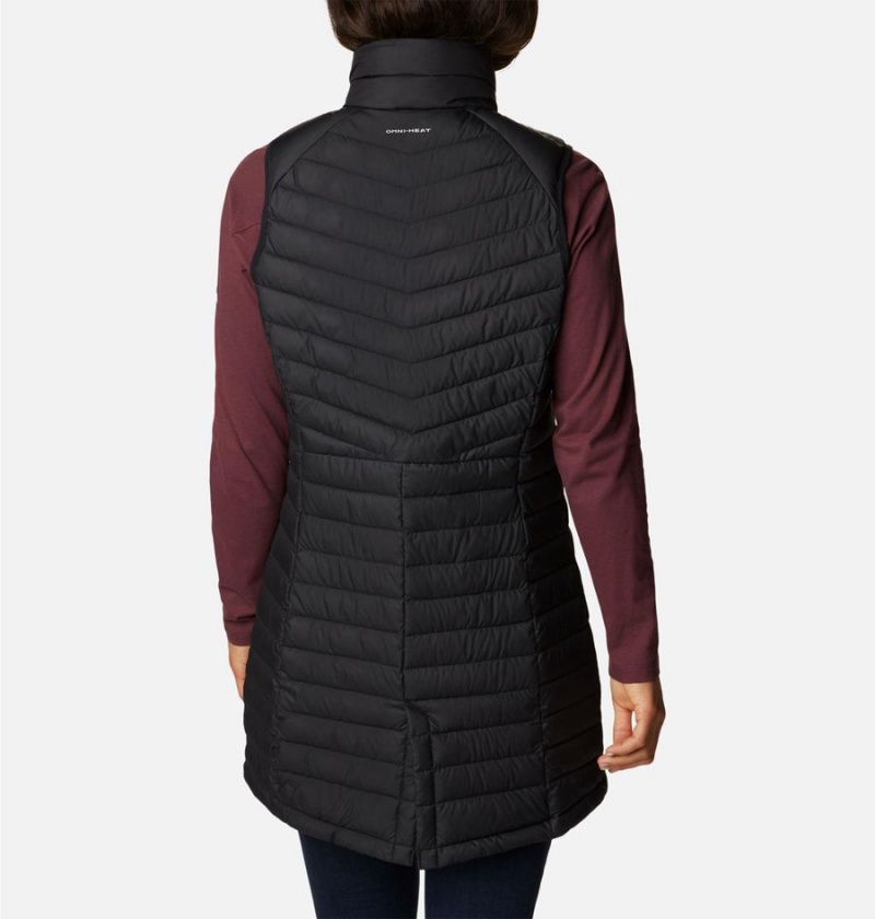 Black Women's Columbia Slope Edge Long Vest | JWOVU-2036