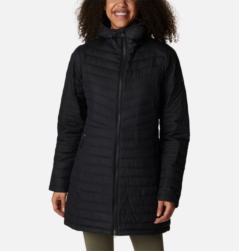 Black Women\'s Columbia Slope Edge Mid Coats | MDEYA-4102