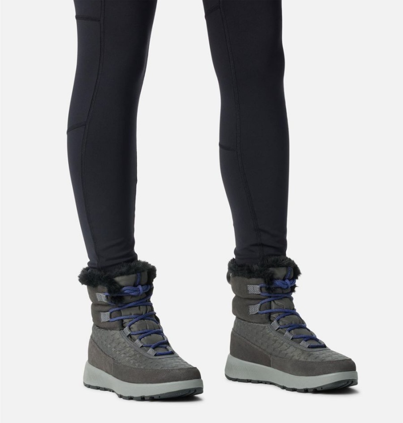 Black Women's Columbia Slopeside Peak Luxe Boots | QUION-8109