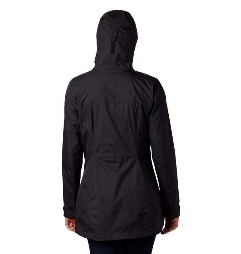 Black Women's Columbia Splash A Little II Rain Jacket | UOVLX-2704