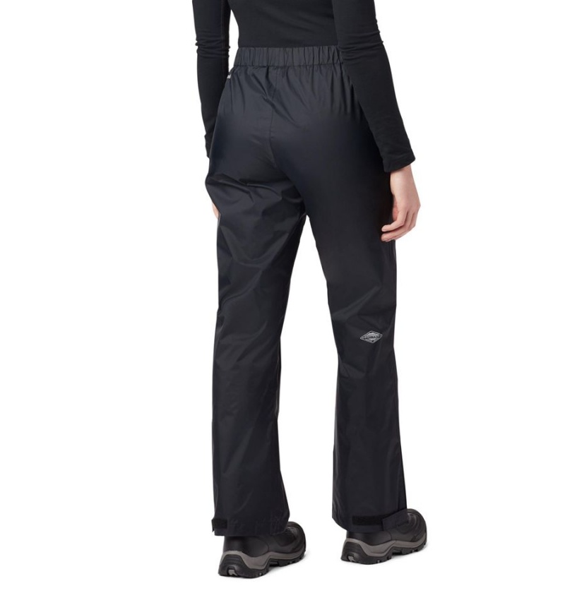 Black Women's Columbia Storm Surge Rain Pants | FVEUL-1860