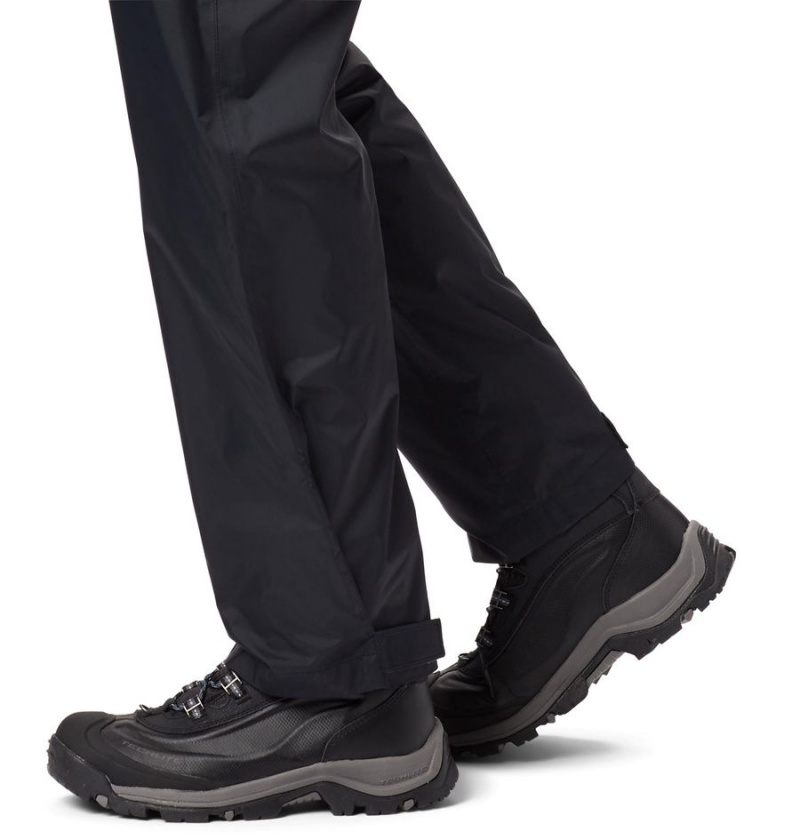 Black Women's Columbia Storm Surge Rain Pants | FVEUL-1860