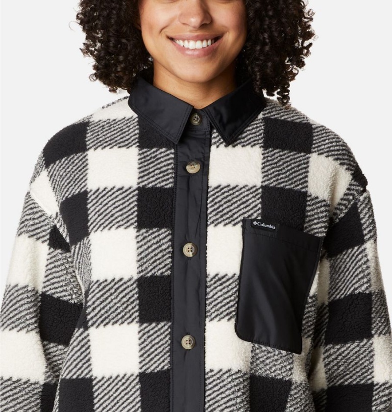 Black Women's Columbia West Bend Jacket Shirt | YQHLF-8731