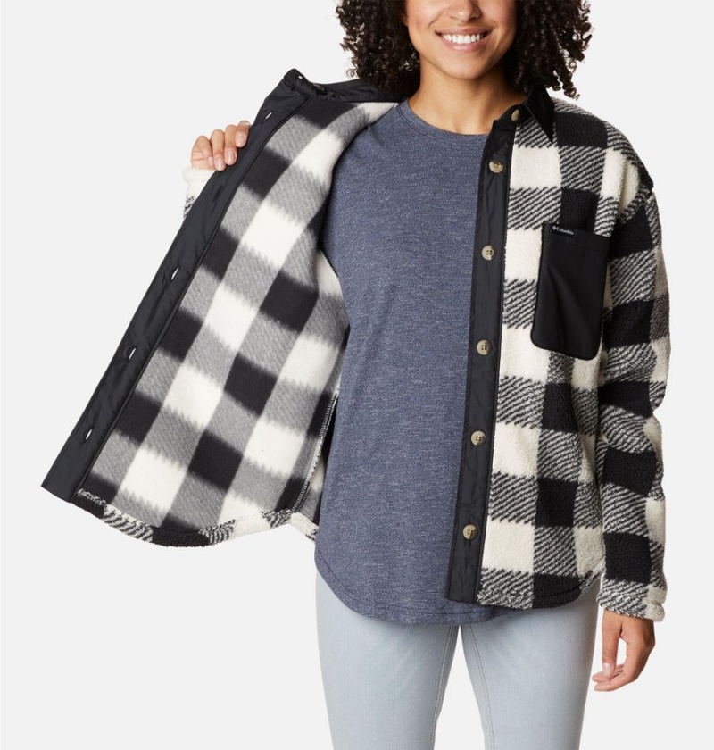 Black Women's Columbia West Bend Jacket Shirt | YQHLF-8731