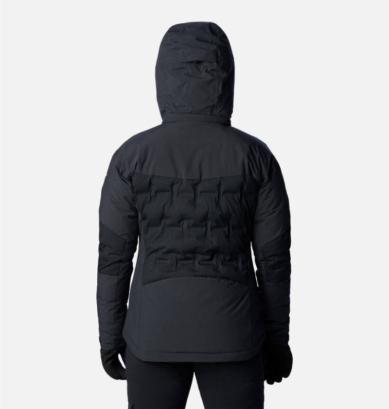 Black Women's Columbia Wildcard III Down Ski Jacket | AWZBU-6901