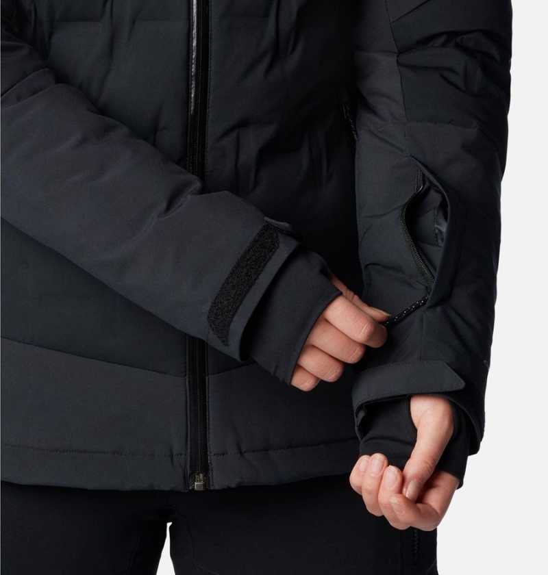 Black Women's Columbia Wildcard III Down Ski Jacket | AWZBU-6901