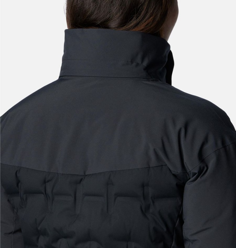 Black Women's Columbia Wildcard III Down Ski Jacket | AWZBU-6901