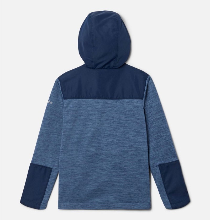 Blue Kids' Columbia Out-Shield II Dry Full Zip Fleece Jacket | WXQKM-0782