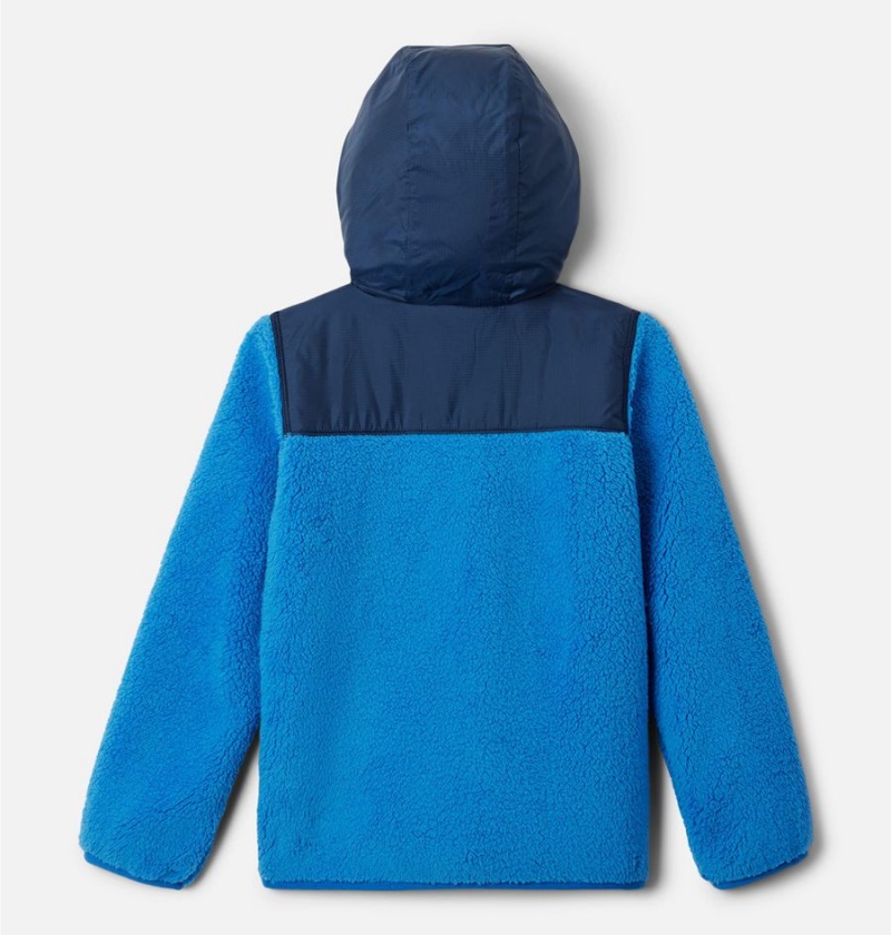 Blue Kids' Columbia PHG Rugged Ridge Hooded Overlay Jacket | XOMYH-2943