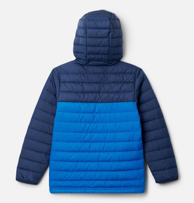 Blue Kids' Columbia Powder Lite Hooded Jacket | PFSYI-3186