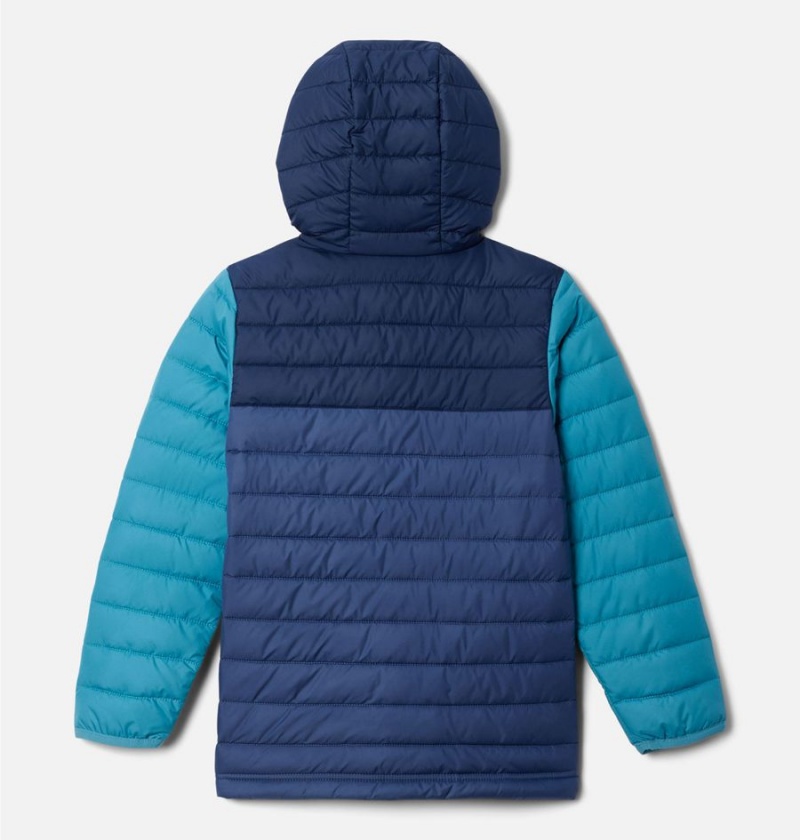 Blue Kids' Columbia Powder Lite Hooded Jacket | YZEGO-4537