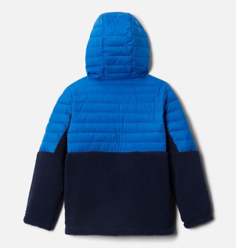 Blue Kids' Columbia Powder Lite Novelty Hooded Jacket | KALZB-2806