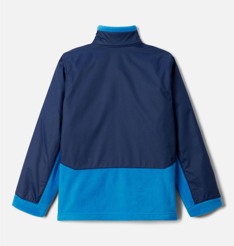 Blue Kids' Columbia Steens Mountain Overlay Fleece Jacket | YROWX-0879