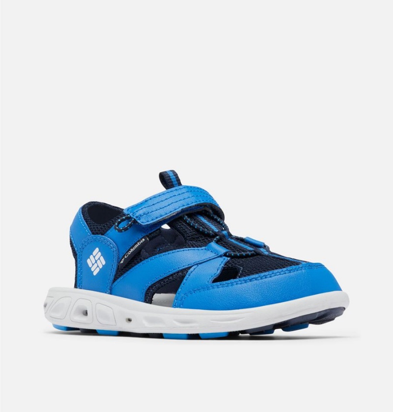 Blue Kids' Columbia Techsun Wave Sandals | ZMHQE-4786