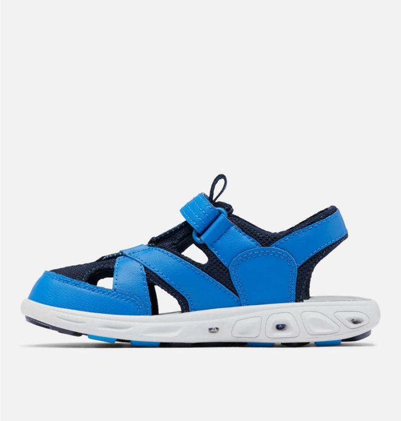 Blue Kids' Columbia Techsun Wave Sandals | ZMHQE-4786