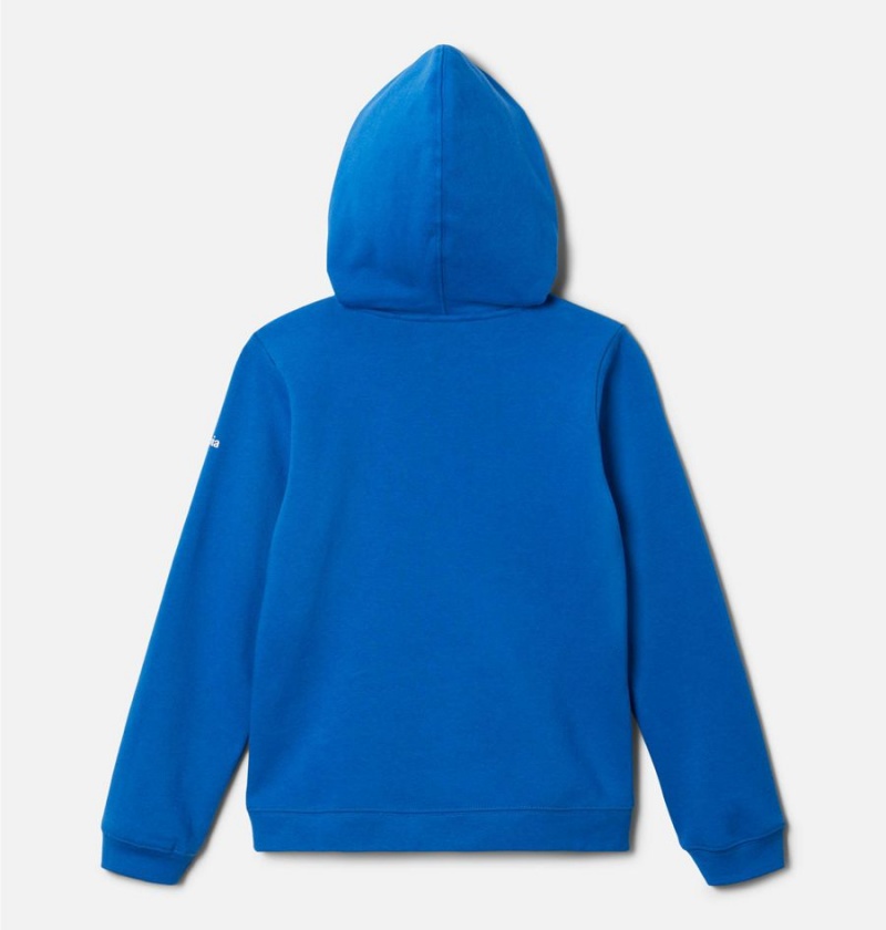 Blue Kids' Columbia Trek Pullover Hoodie | GSOBQ-8470