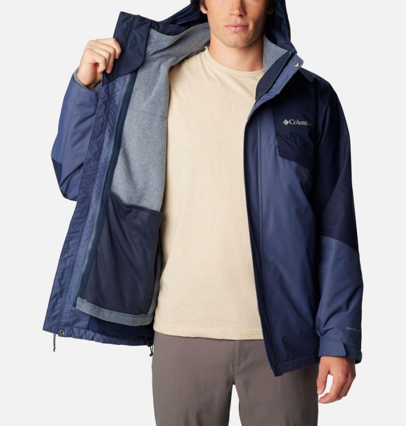 Blue Men's Columbia Bugaboo II Fleece Interchange Ski Jacket | ACWHE-3629