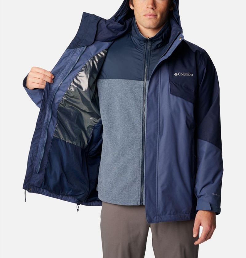 Blue Men's Columbia Bugaboo II Fleece Interchange Ski Jacket | ACWHE-3629