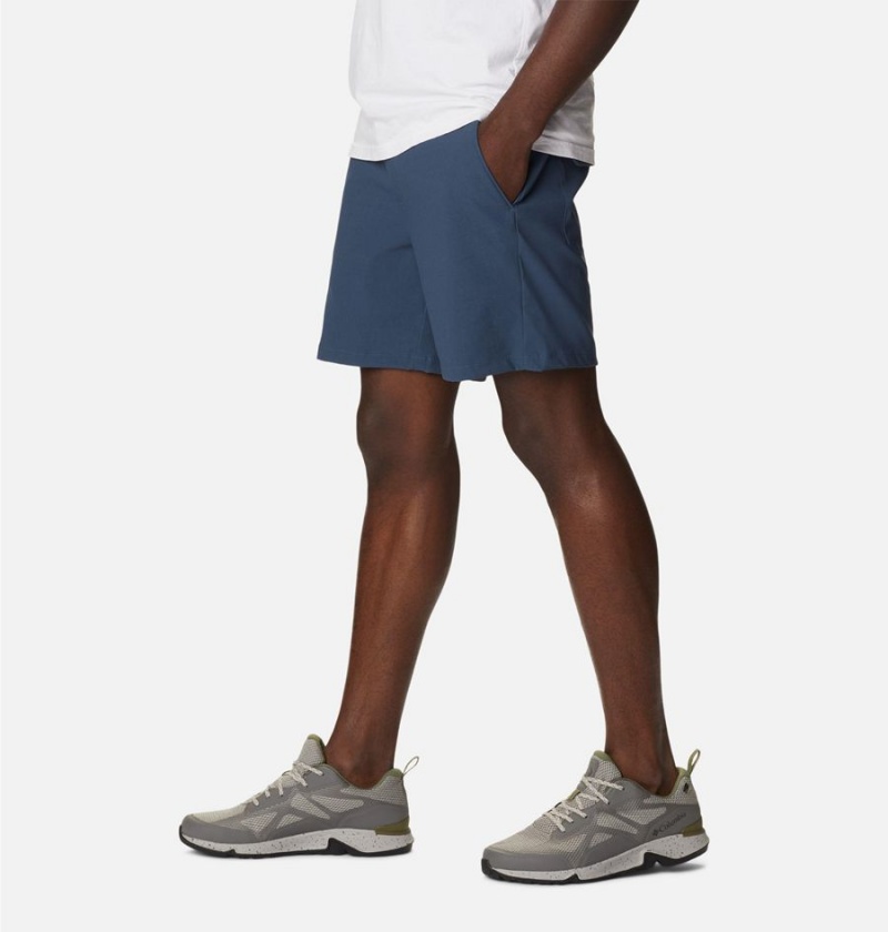 Blue Men's Columbia Canyon Gate Utility Shorts | BGEIK-6824