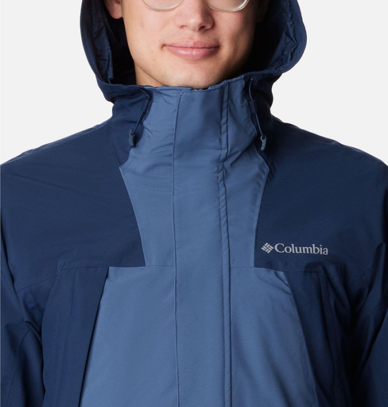 Blue Men's Columbia Canyon Meadows Omni Heat Infinity Interchange Insulated Puffer Jacket | MPCGW-8254