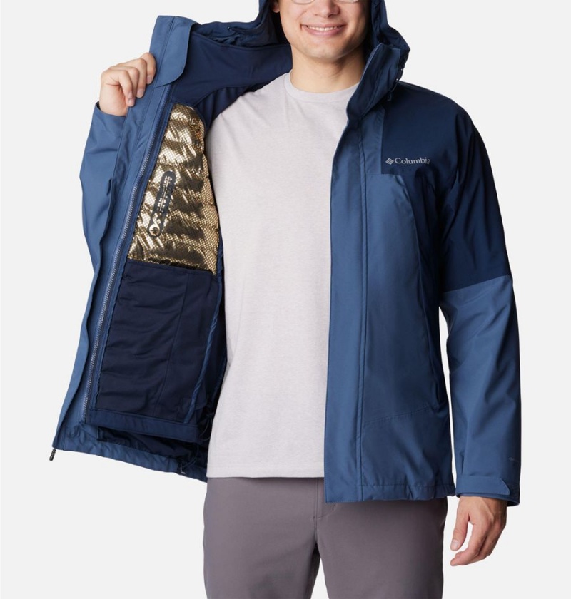 Blue Men's Columbia Canyon Meadows Omni Heat Infinity Interchange Insulated Puffer Jacket | MPCGW-8254