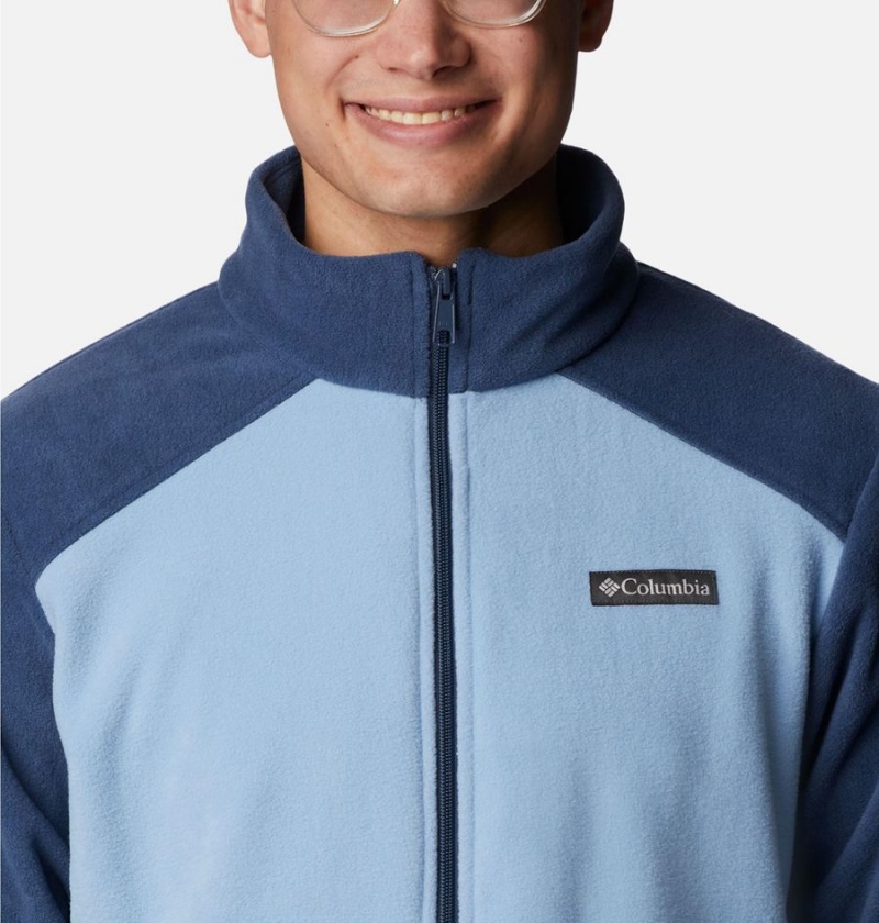 Blue Men's Columbia Castle Dale Full Zip Fleece Jacket | ARLVU-6780