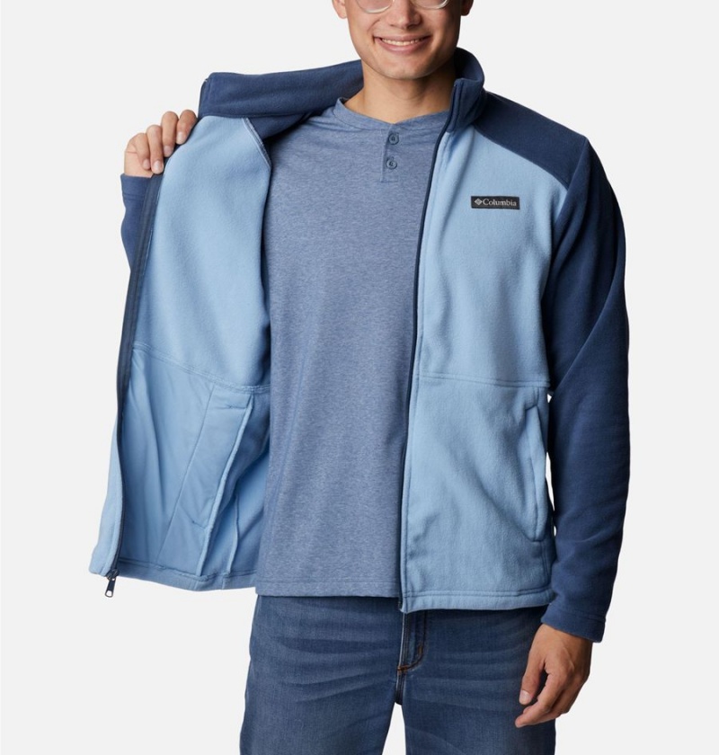 Blue Men's Columbia Castle Dale Full Zip Fleece Jacket | ARLVU-6780