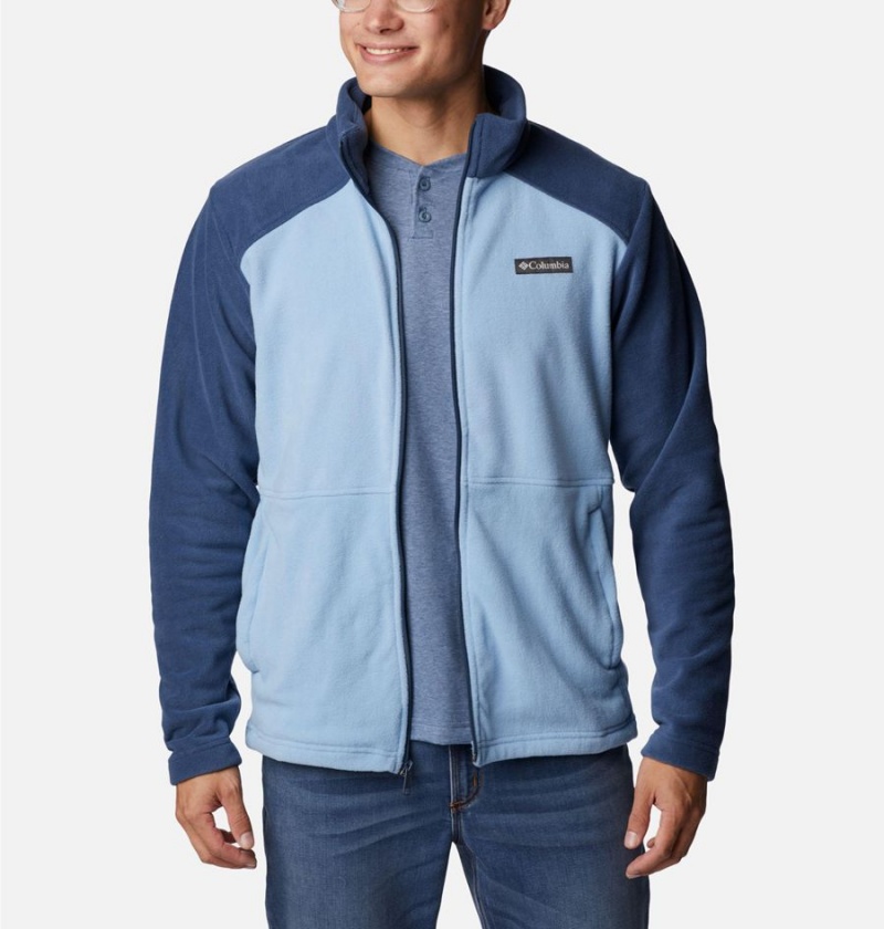 Blue Men's Columbia Castle Dale Full Zip Fleece Jacket | ARLVU-6780