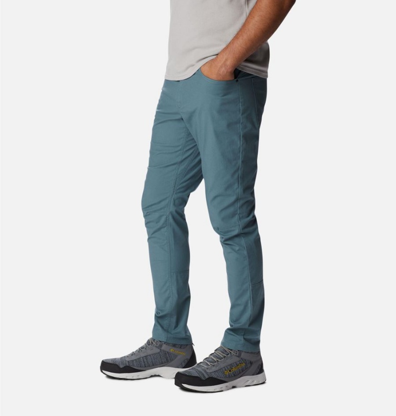 Blue Men's Columbia Cobble Creek 5-Pocket Pants | LBNIV-2190