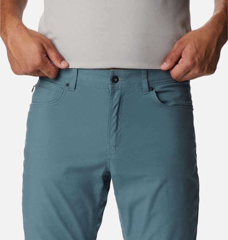 Blue Men's Columbia Cobble Creek 5-Pocket Pants | LBNIV-2190