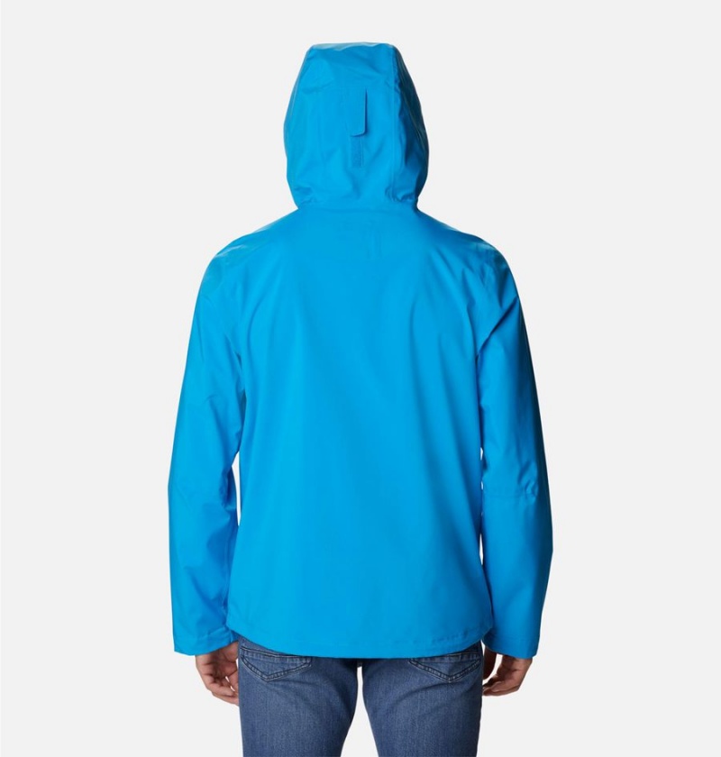 Blue Men's Columbia Earth Explorer Shell Rain Jacket | ECDRZ-7829