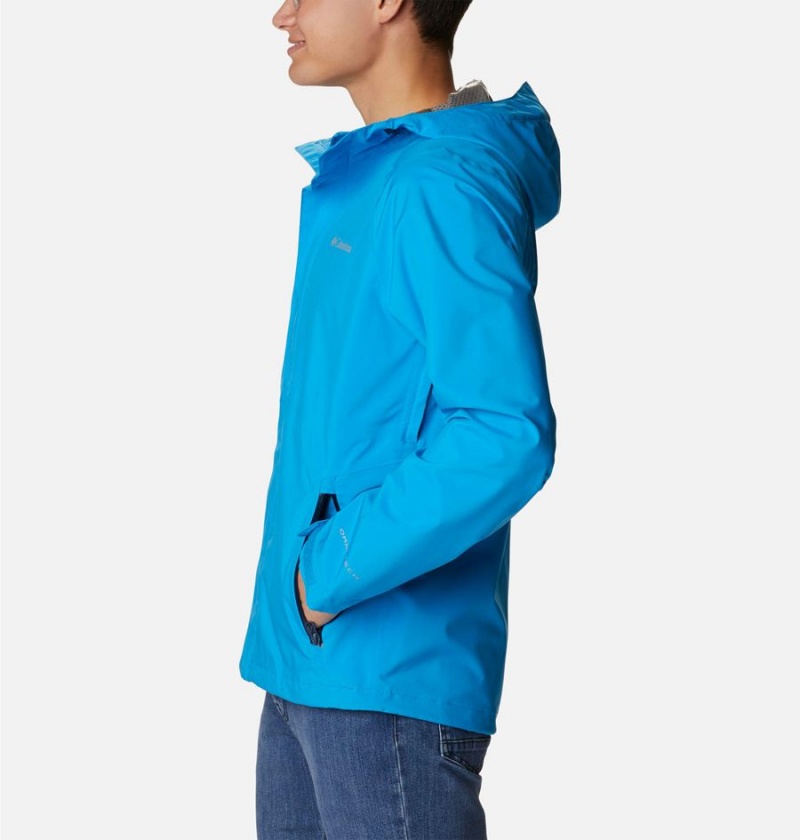 Blue Men's Columbia Earth Explorer Shell Rain Jacket | ECDRZ-7829